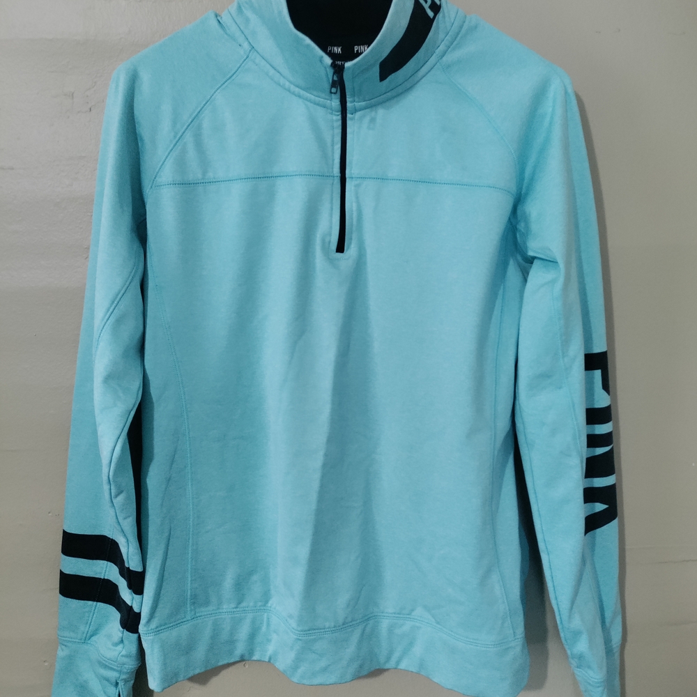 PINK Victoria's Secret Light Blue Pullover Jacket